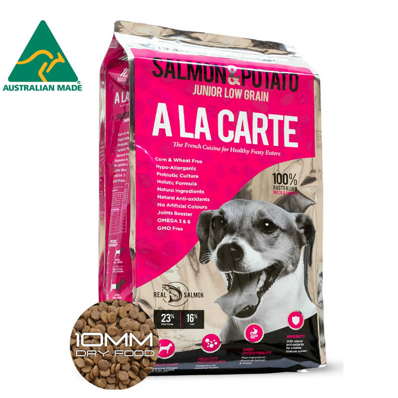 2x Premium Dog Food A La Carte Salmon Dry 3kg (6kg) Aussie Made K9 Kibble