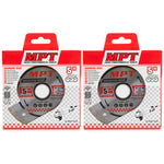 2x MPT Diamond Disc 125mm x22mm Continuous Tile Cutting Blade Wheel