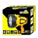 Outback Torch Spotlight Rechargeable LED 10W Cree 1000 Lumen Light