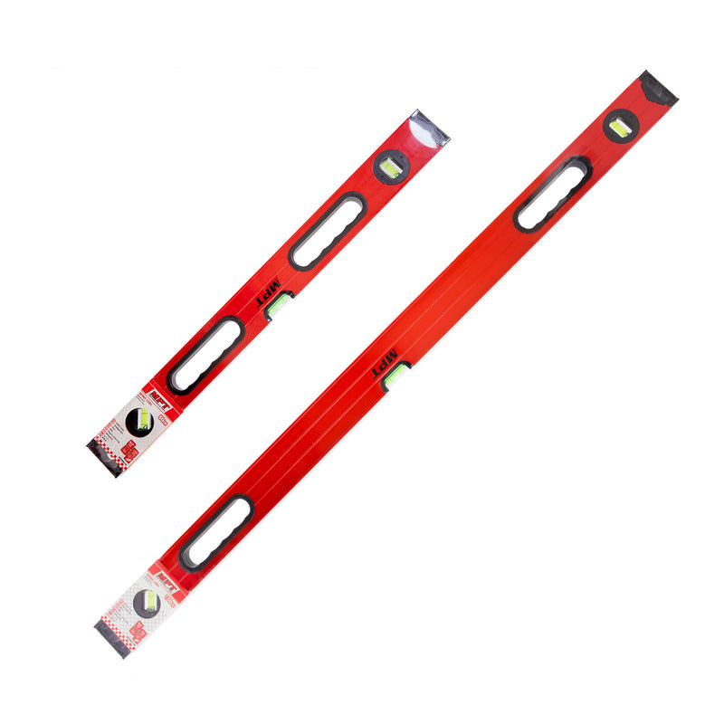 MPT Spirit Level Professional TWIN PACK 3 Vial Red Box 1000 & 600mm