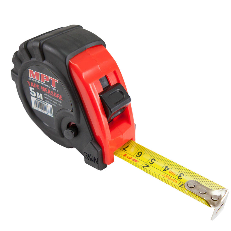 6x Tape Measure 5m PRO MPT Metric Imperial Trade Quality Ergo Heavy Duty 5Mtr