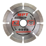3x MPT Diamond Discs 100mm x16mm Segmented Tile Cutting Blade Wheels