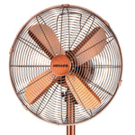 Heller Pedestal Fan 45cm Retro Copper Finish 3 Speed Tilt & Oscillating Cool Air