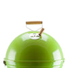 Outback Kettle BBQ Charcoal Grill Portable Barbecue in Green with Stainless Vents