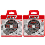 2x MPT Diamond Disc 100mm x16mm Segmented Tile Cutting Blade Wheel