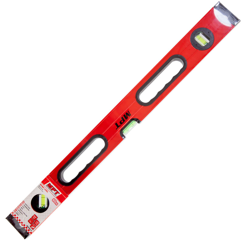 MPT Spirit Level Professional TWIN PACK 3 Vial Red Box 1000 & 600mm