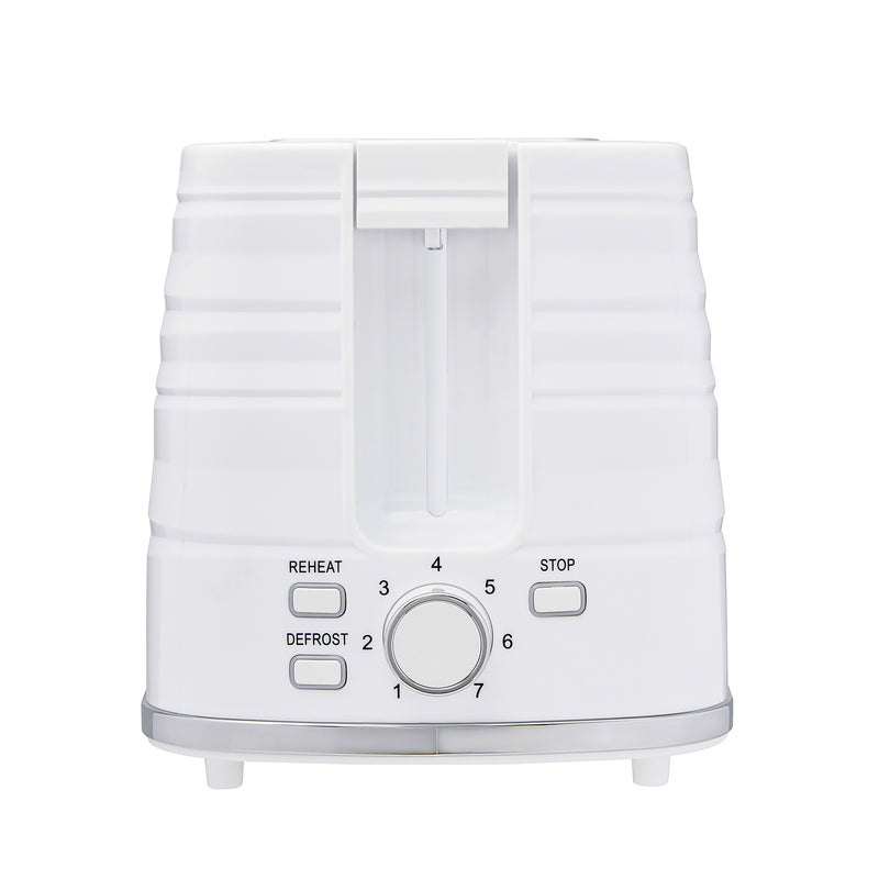 Westinghouse Toaster 2 Slice & Cordless 1.7L Kettle Electric Jug White Stripe