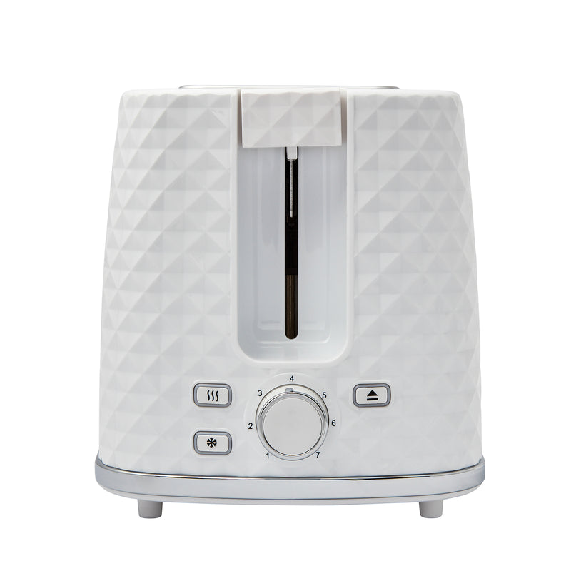 Westinghouse Toaster 2 Slice & Cordless 1.7L Kettle Electric Jug White Diamond