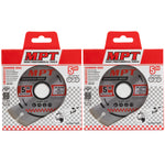 2x MPT Diamond Disc 125mm x22mm Segmented Tile Cutting Blade Wheel