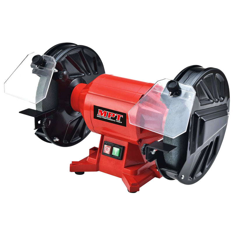 MPT Bench Grinder Industrial 150mm 250 Watt with Shields