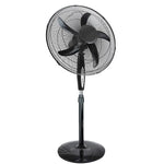 Starke Pedestal Fan 50cm Black 3 Speed Remote Oscillating Height & Timer