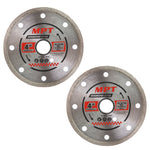 2x MPT Diamond Disc 100mm x16mm Continuous Tile Cutting Blade Wheel