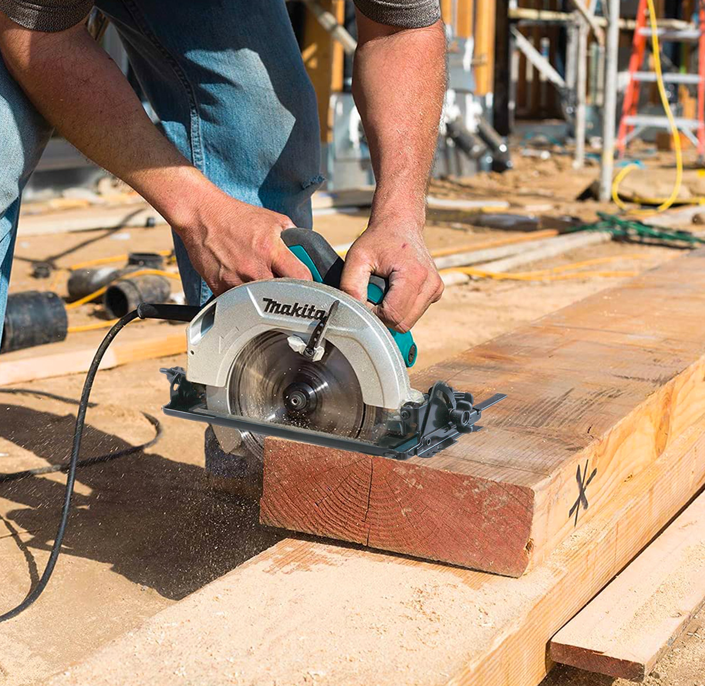 Makita Genuine Electric Circular Saw 240V 1200W 185mm 7-1/4