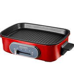 Morphy Richards 3-in-1 Multifunction Pot Grill Steam Slow Cooker Non Stick Red