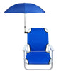 Beach Chair with Umbrella Kit Foldable Camping Folding Outdoor Stool