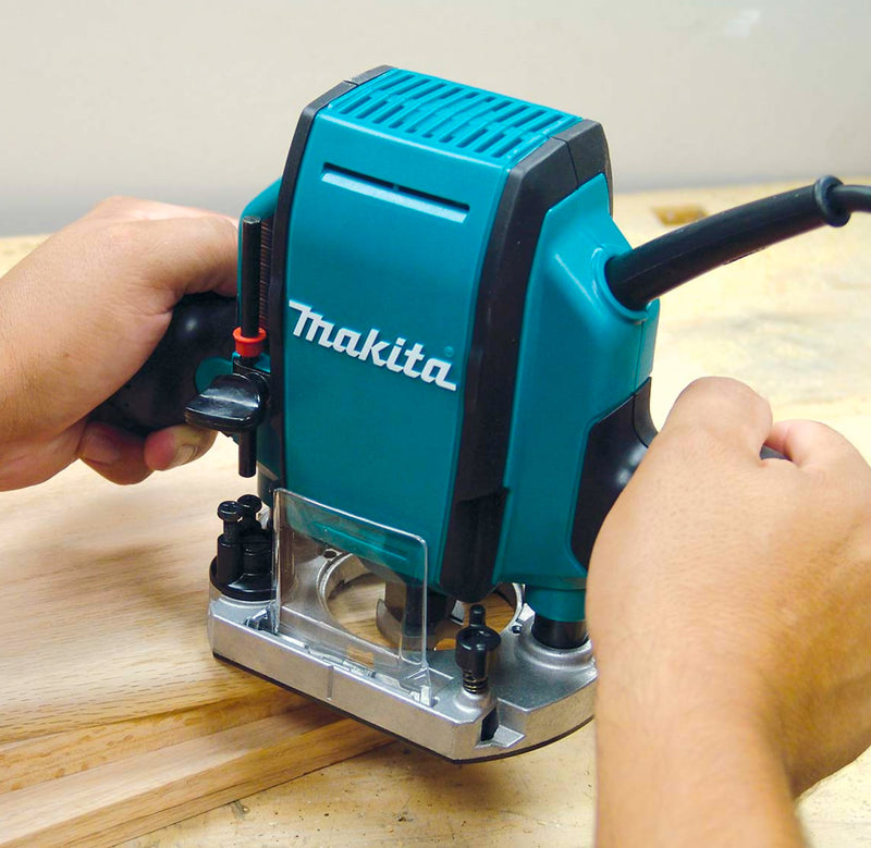 Makita Genuine Electric Plunge Router Dual Size 3/8" and 1/4" 900 Watt