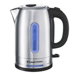 Russell Hobbs Kettle Quiet Stainless Steel Electric Cordless 1.7L