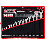 MPT Spanner Set Professional Metric CR-V Combination 14PC Polished