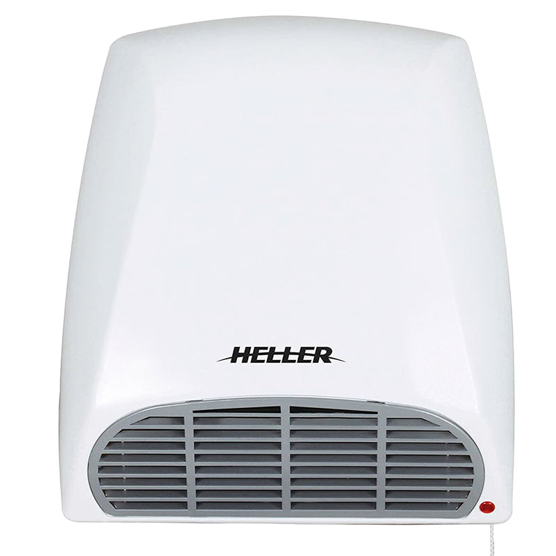 Heller Heater Wall Bathroom Electric Fan Heating Pull Cord Switch Wall Mounted