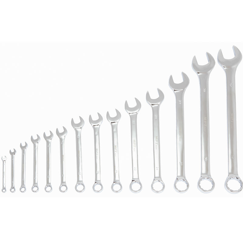 MPT Spanner Set Professional Metric CR-V Combination 14PC Polished