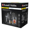 Russell Hobbs Mixer Hand Blender Kit Premium 3in1 Whisk Slicer Desire Black Set