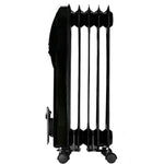 Starke Black Electric Oil Column Heater 1000W 3 Heat and Thermostat