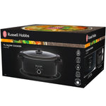 Russell Hobbs 7L Slow Cooker Black Adjustable Premium with Ceramic Washable Pot