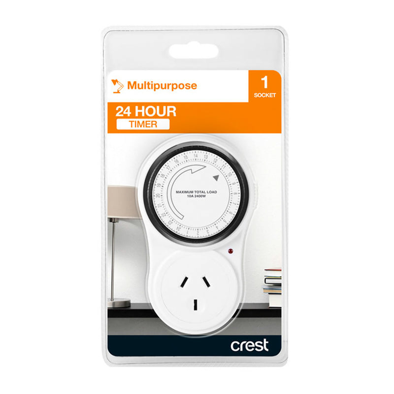 Crest Electric Timer Switch 240V Programmable Automation Electrical Socket 2400w