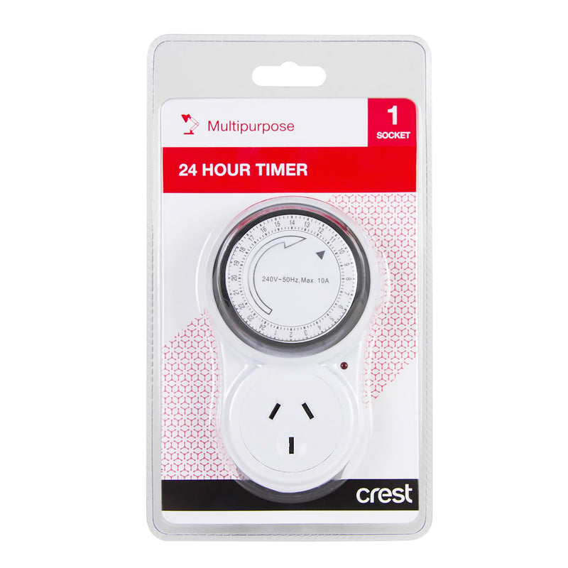 Crest Electric Timer Switch 240V Programmable Automation Electrical Socket 2400w